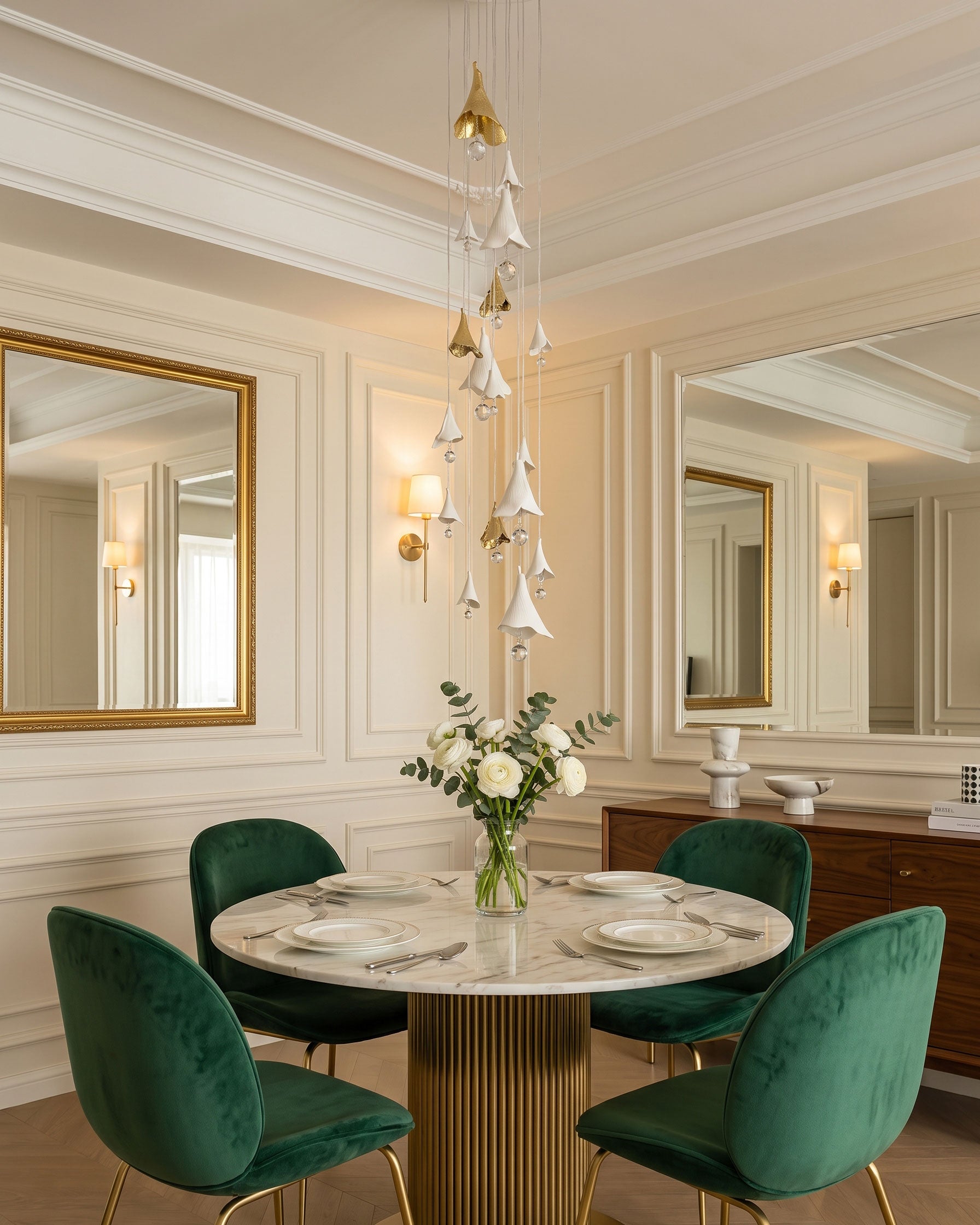 Aimsley Calla Lily Cascading Chandelier