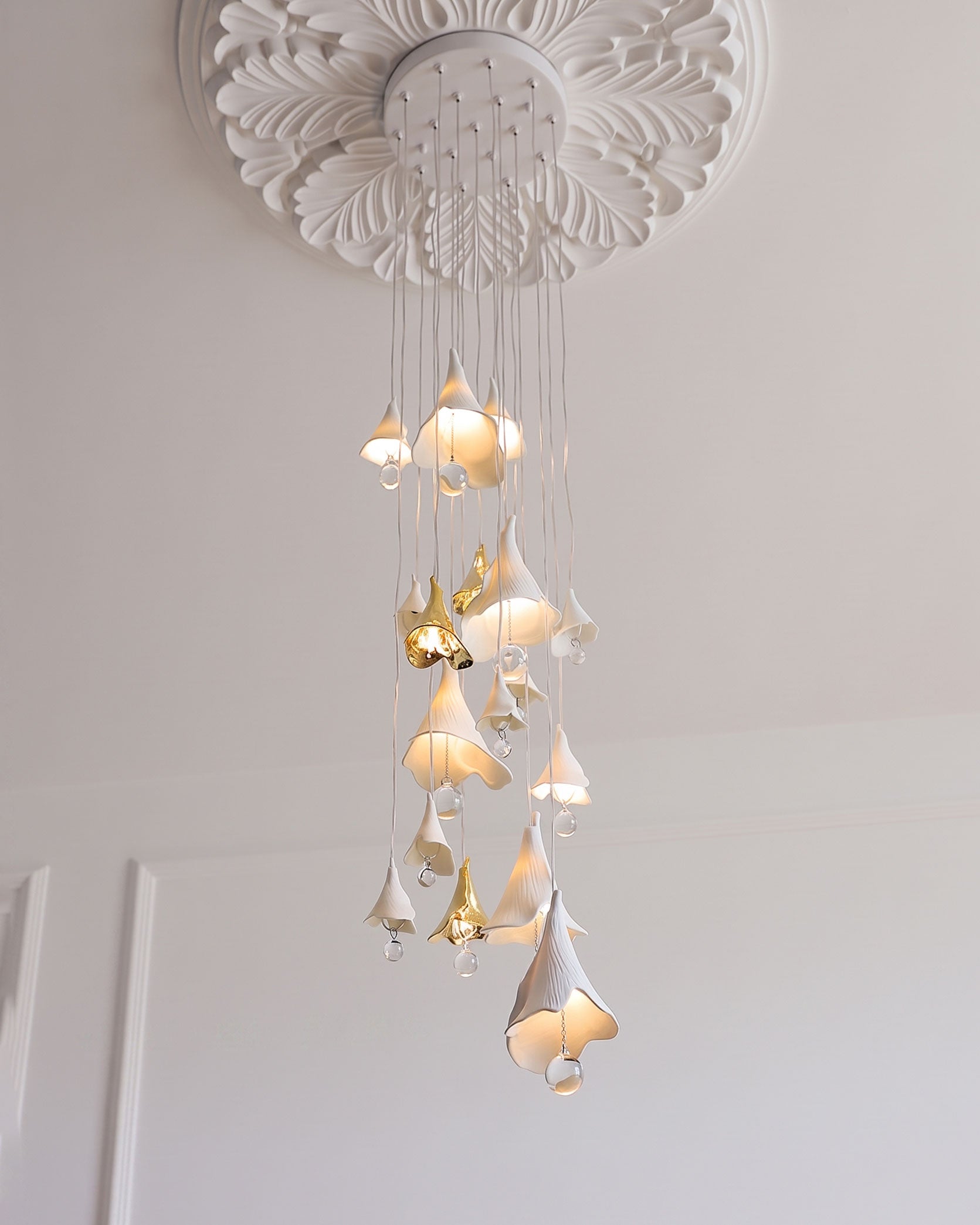 Aimsley Calla Lily Cascading Chandelier