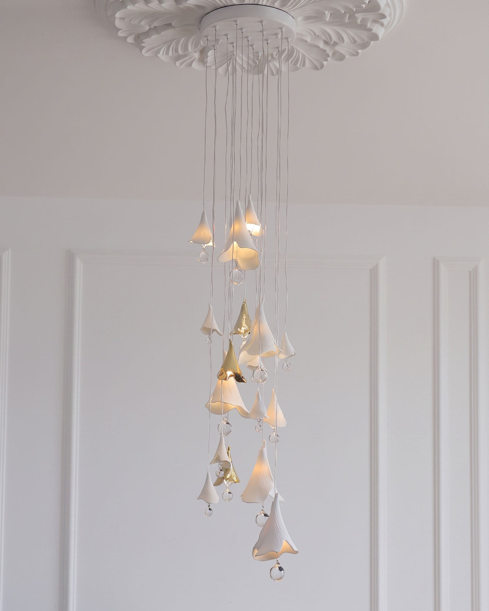 Aimsley Calla Lily Cascading Chandelier