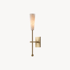 Alaric Alabaster Torch Wall Sconce