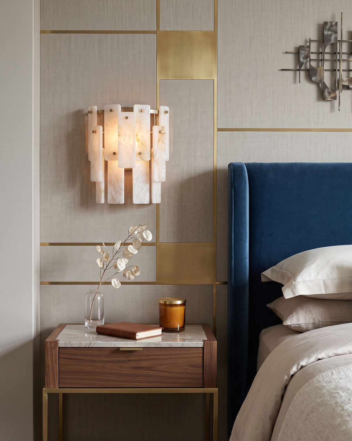 Albright Natural Alabaster Wall Sconce