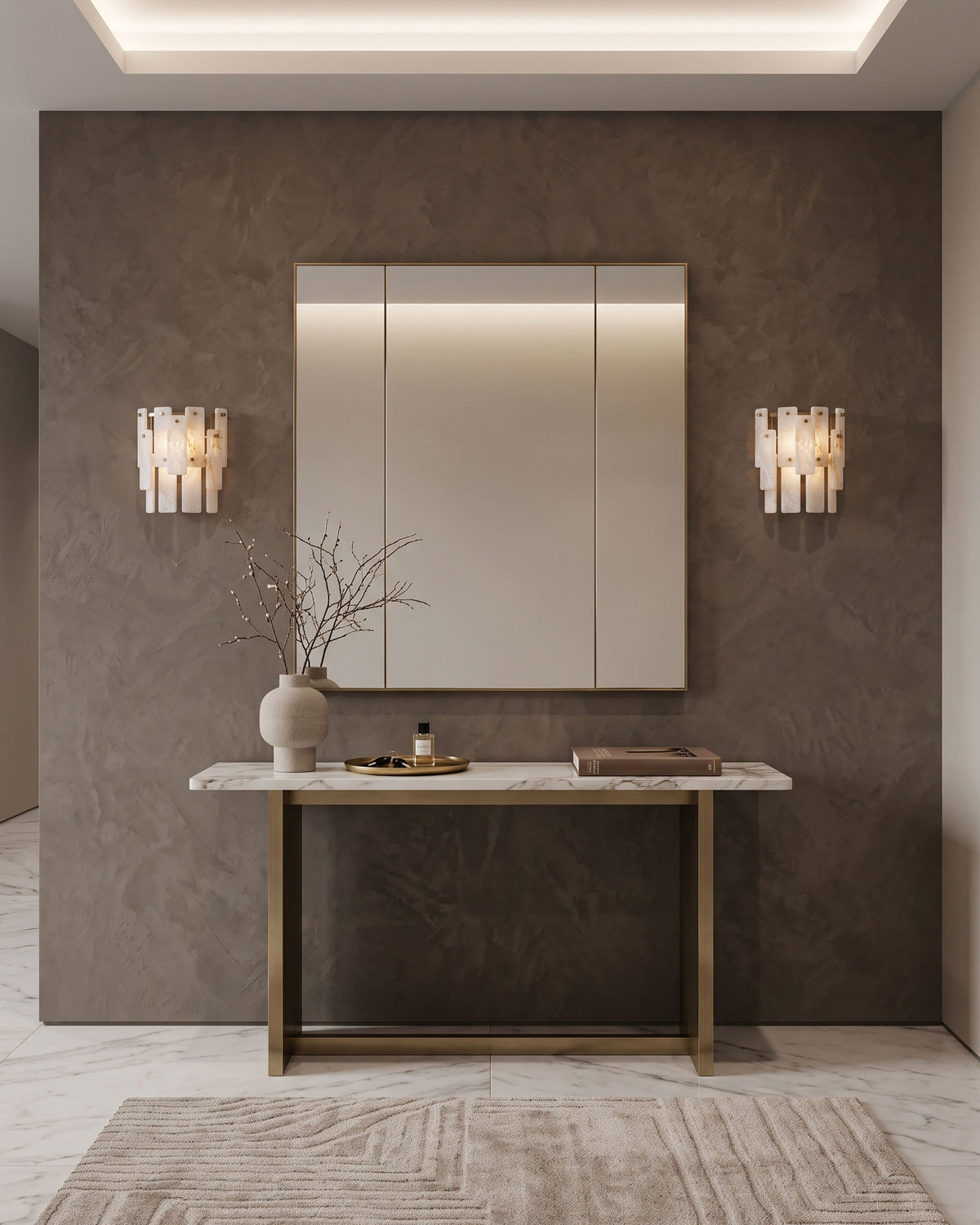Albright Natural Alabaster Wall Sconce