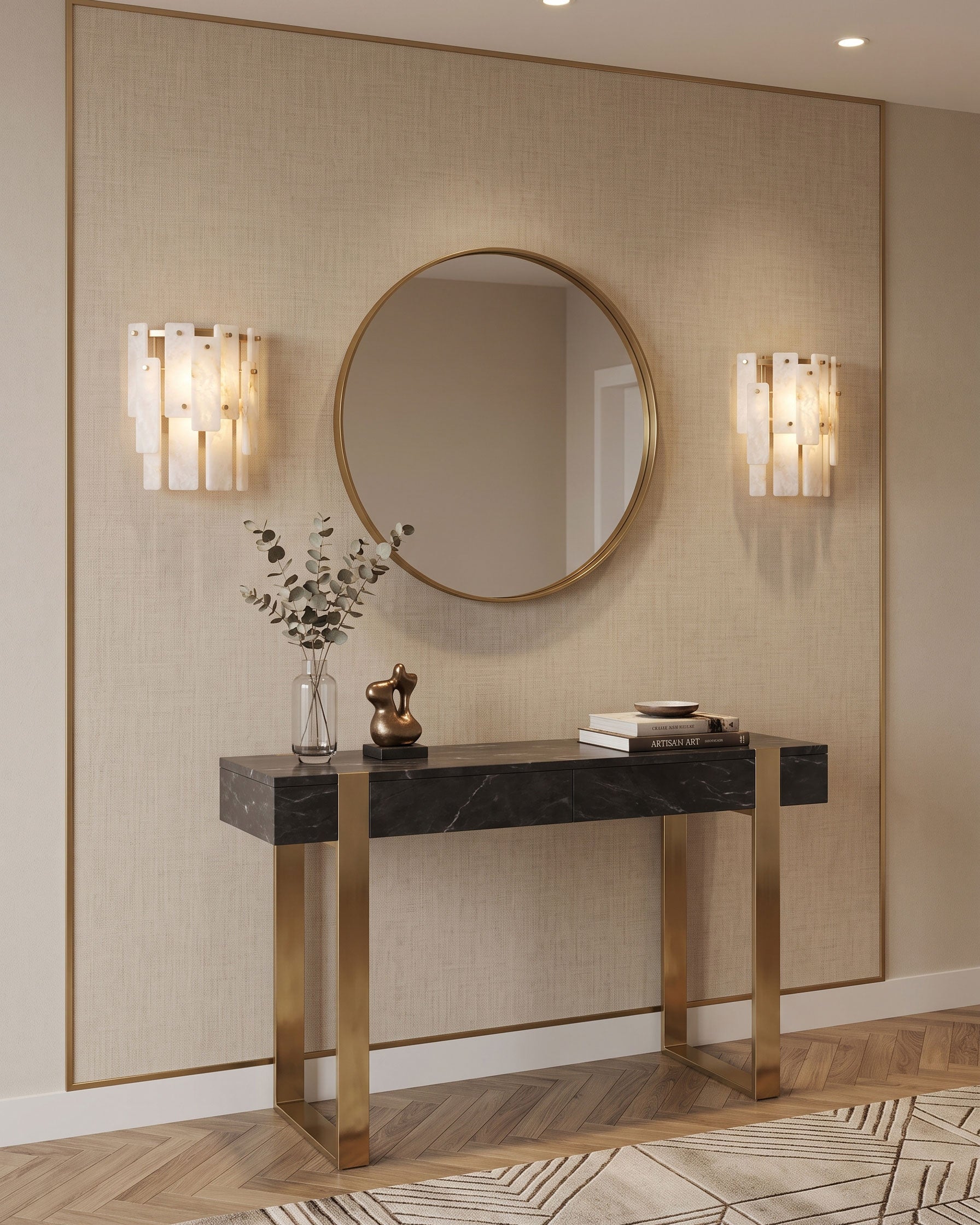 Albright Natural Alabaster Wall Sconce