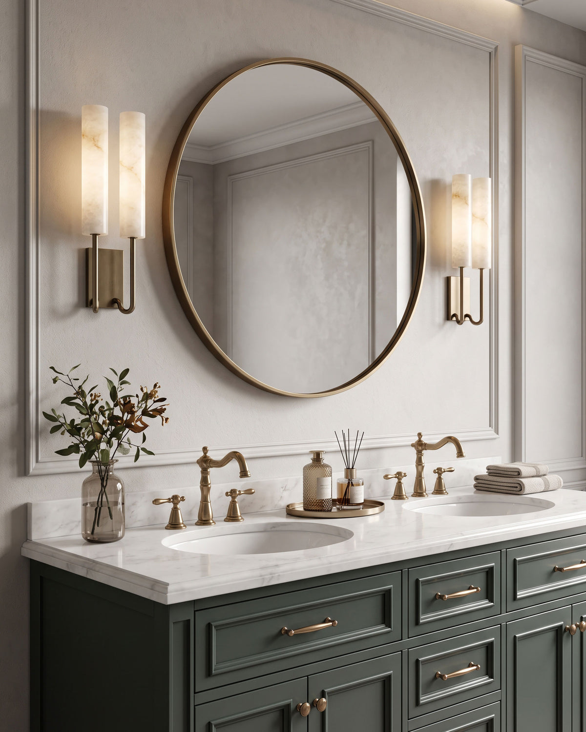 Aldous Alabaster Wall Sconce