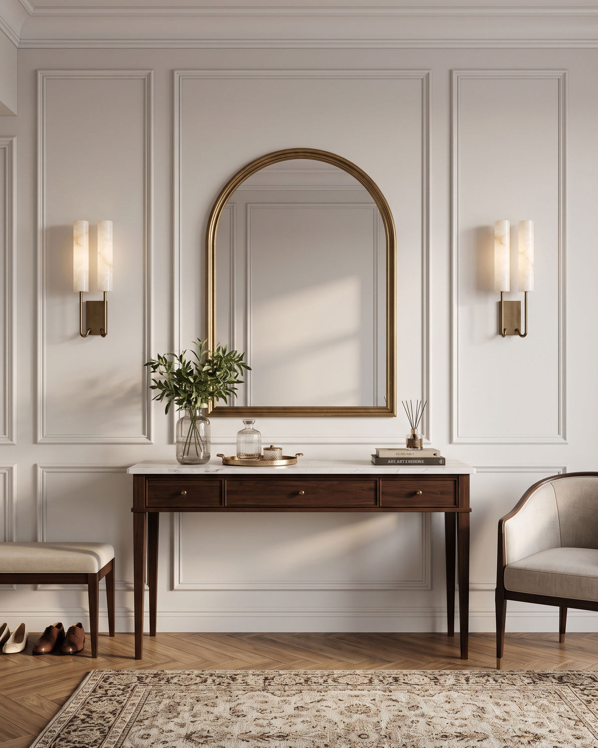 Aldous Alabaster Wall Sconce