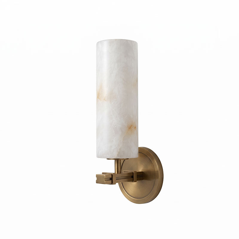 Altha Alabaster Brass Wall Sconce