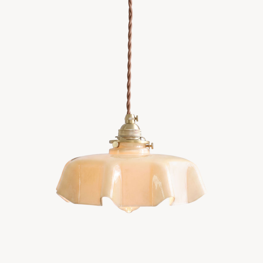 Althea Ruffled Glass Pendant Light