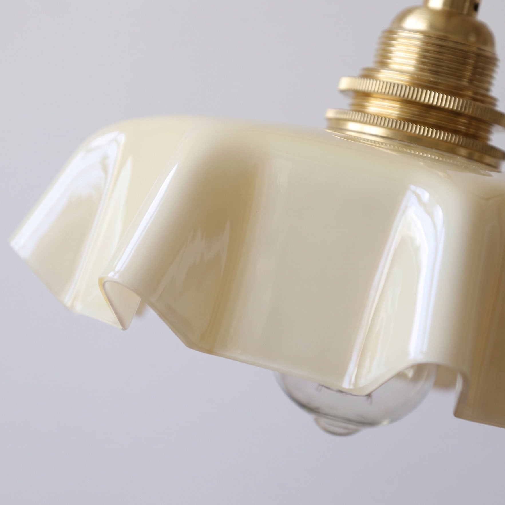 Althea Ruffled Glass Pendant Light