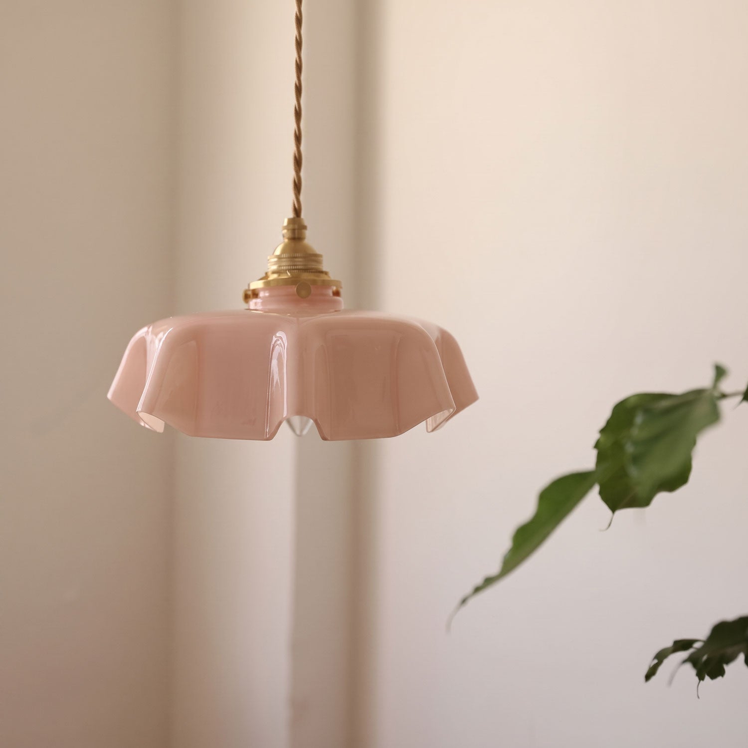 Althea Ruffled Glass Pendant Light