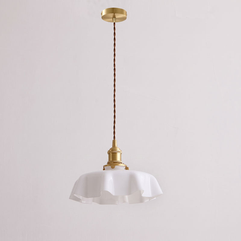 Althea Ruffled Glass Pendant Light – detail 34