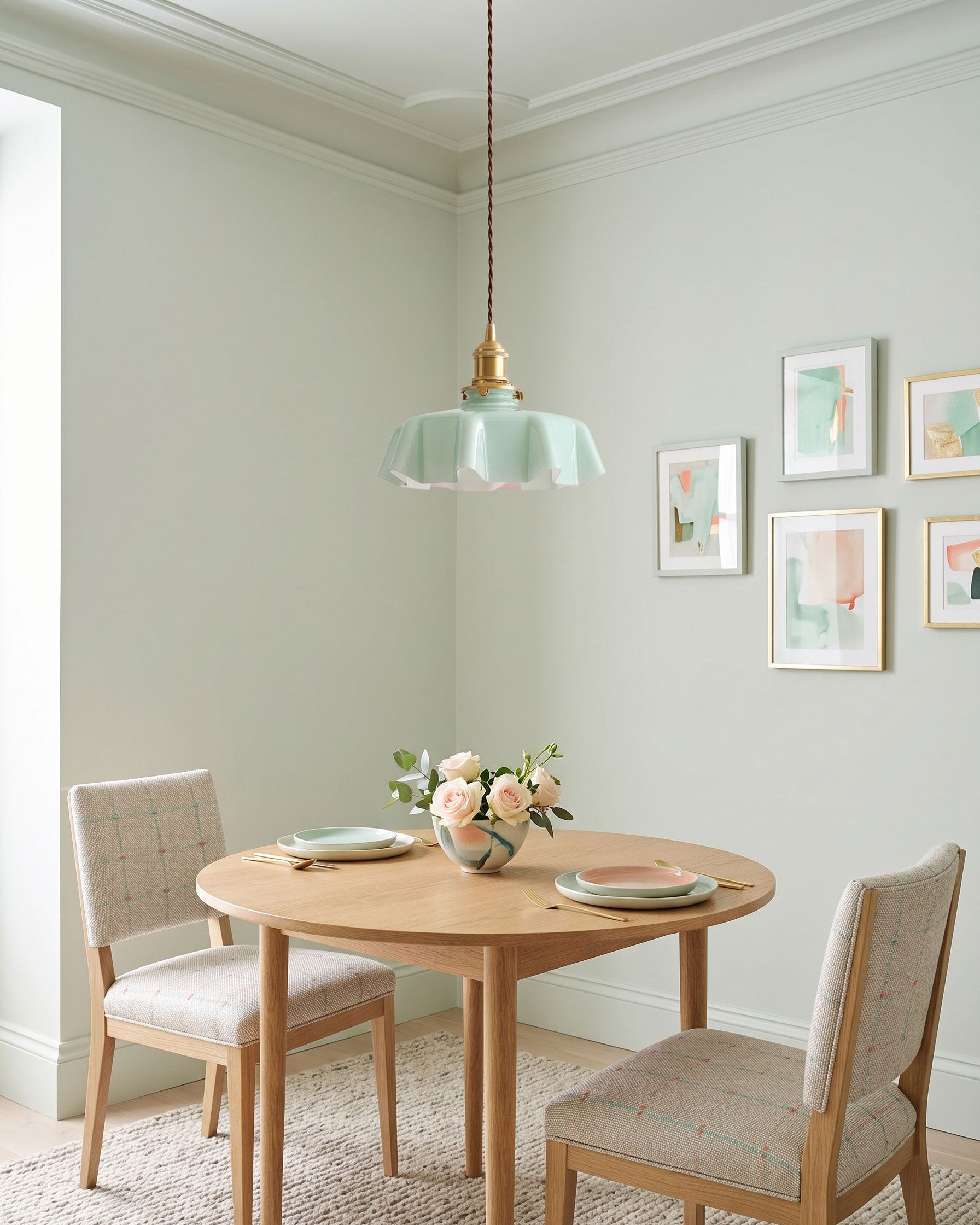 Althea Ruffled Glass Pendant Light