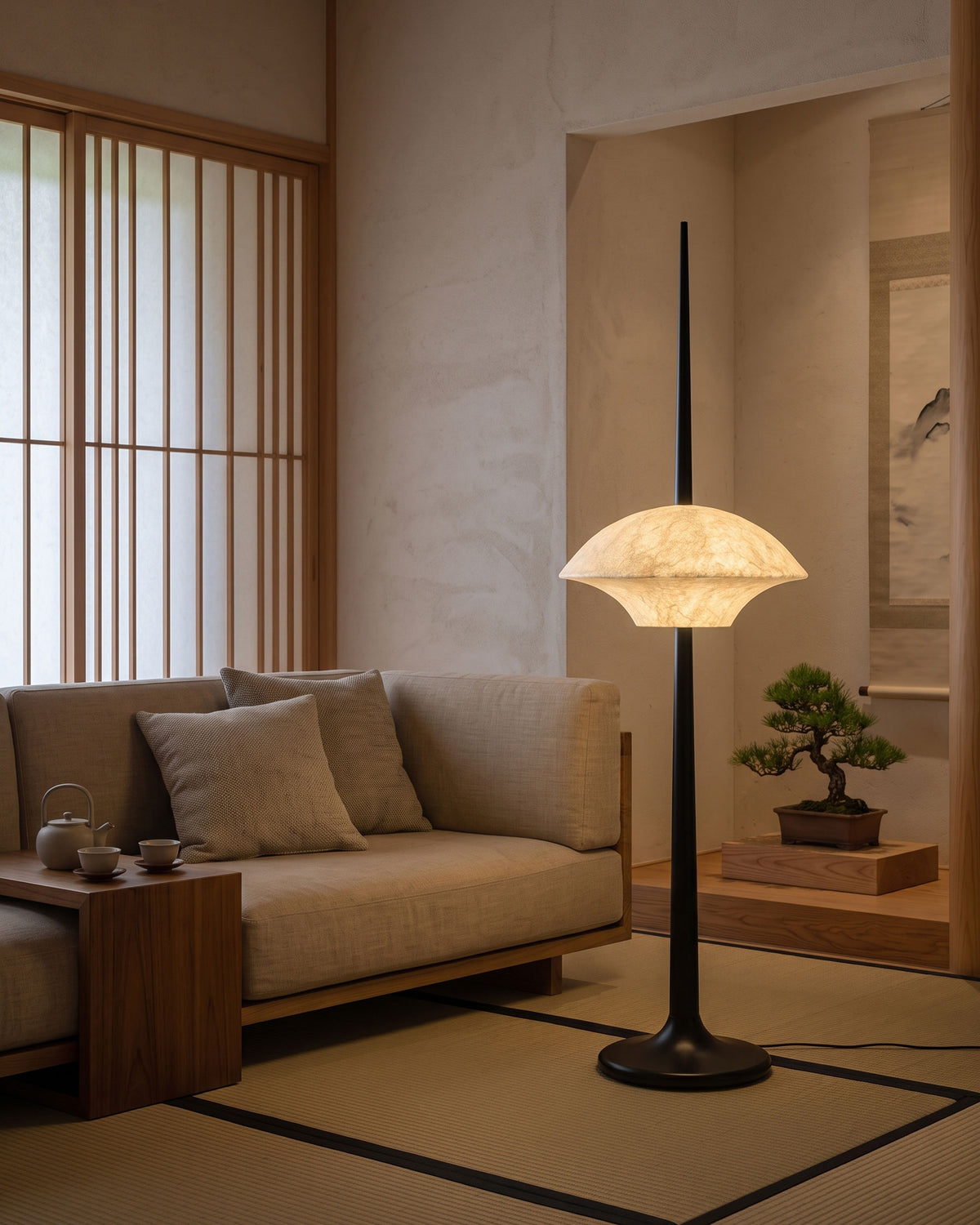 Ames Silk Spire Floor Lamp