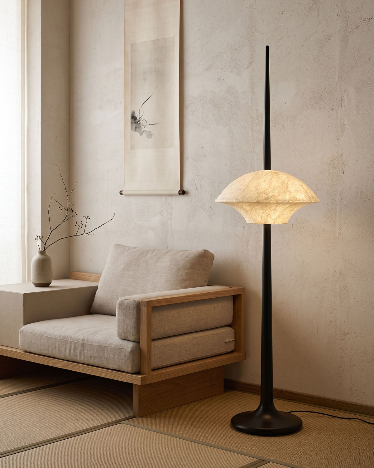 Ames Silk Spire Floor Lamp