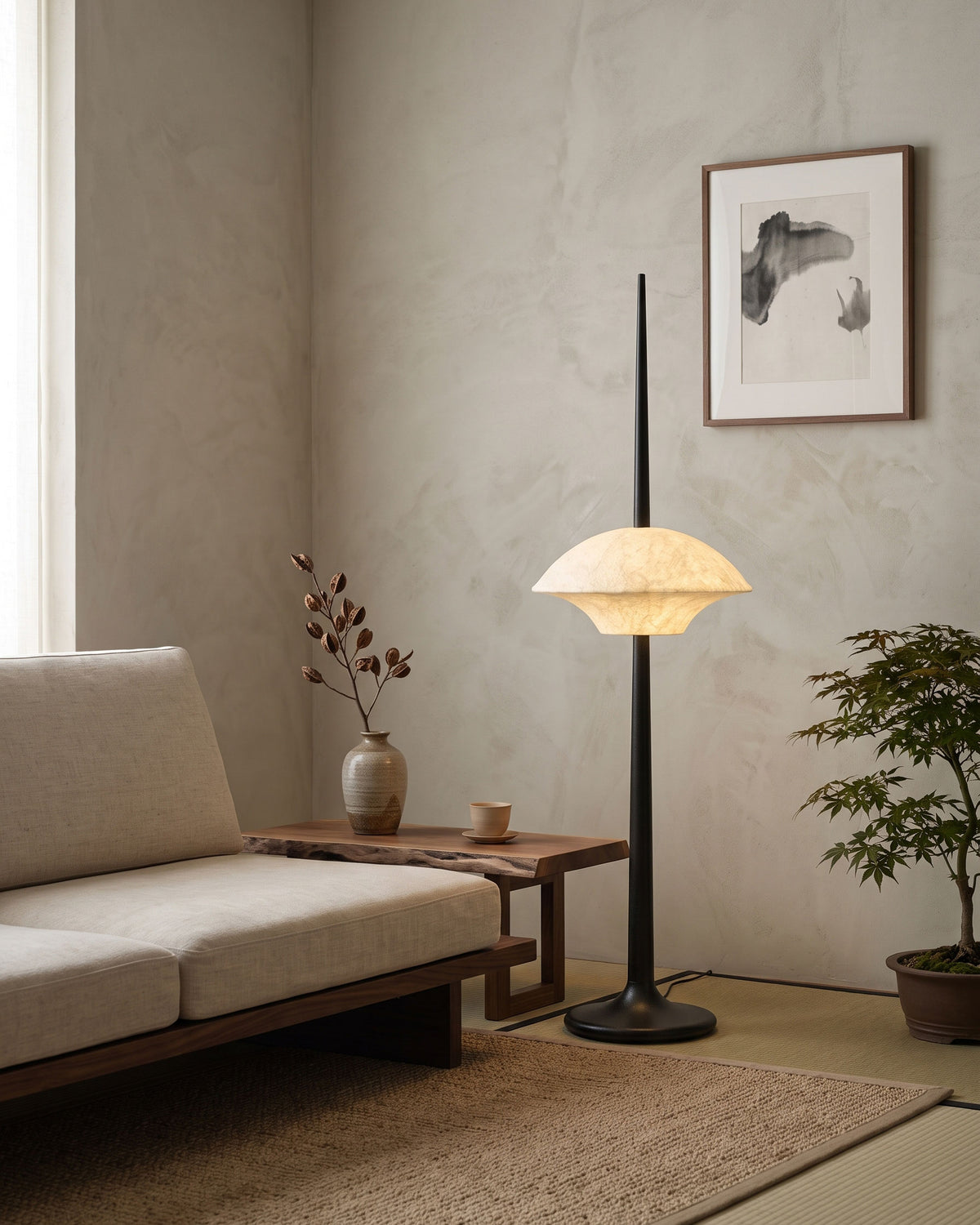 Ames Silk Spire Floor Lamp