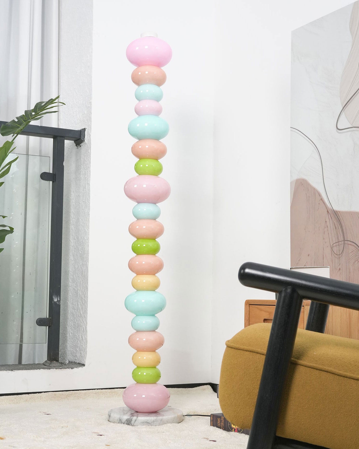 Briony Stacked Glass Floor Lamp