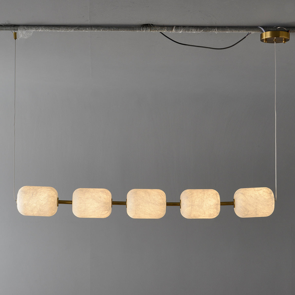 Anais Silk Linear Pendant Light