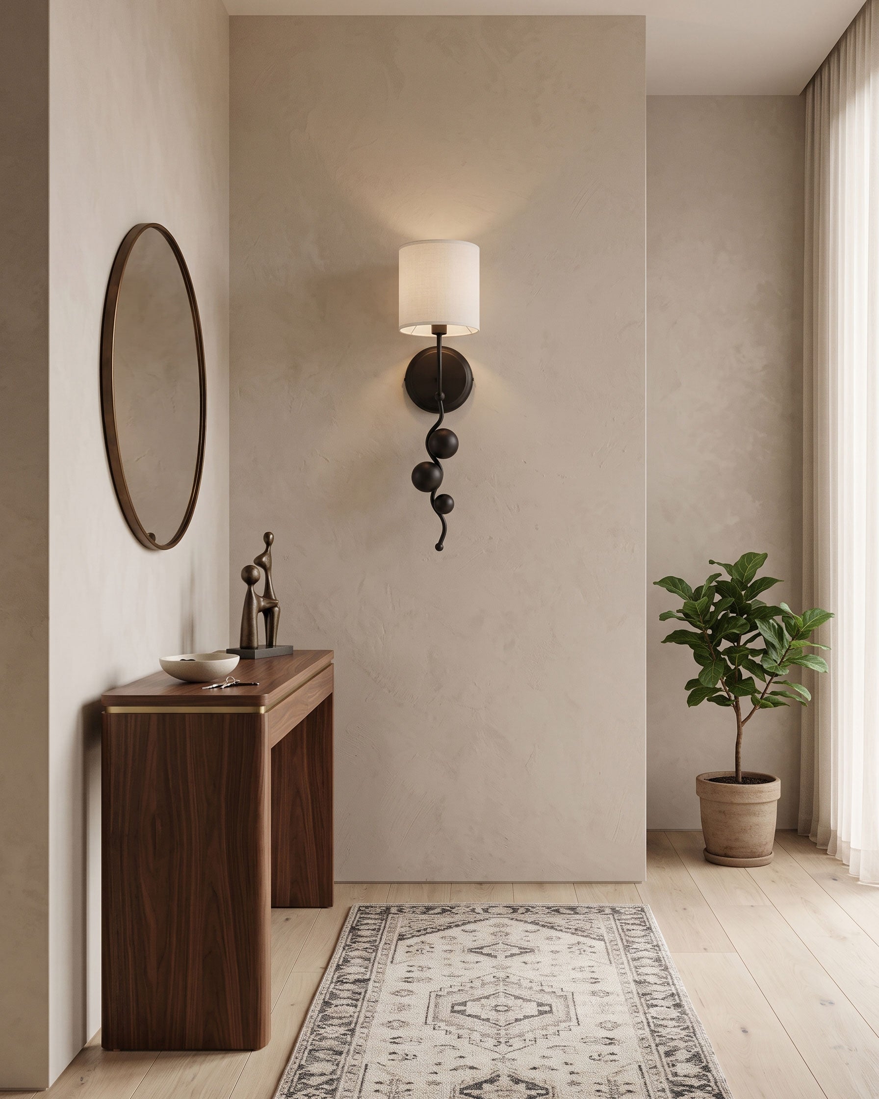 Ansel Cascading Sphere Wall Sconce