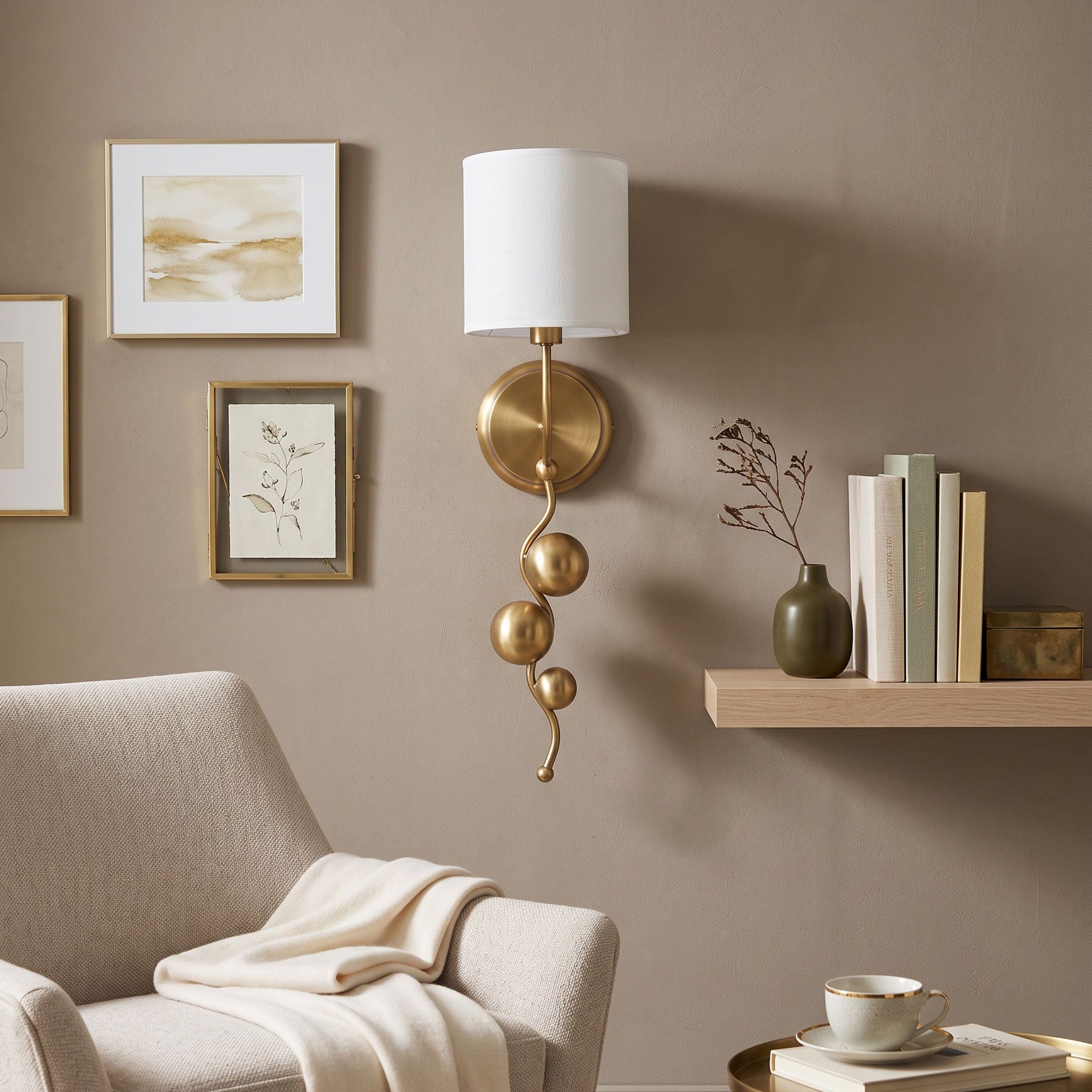 Ansel Cascading Sphere Wall Sconce