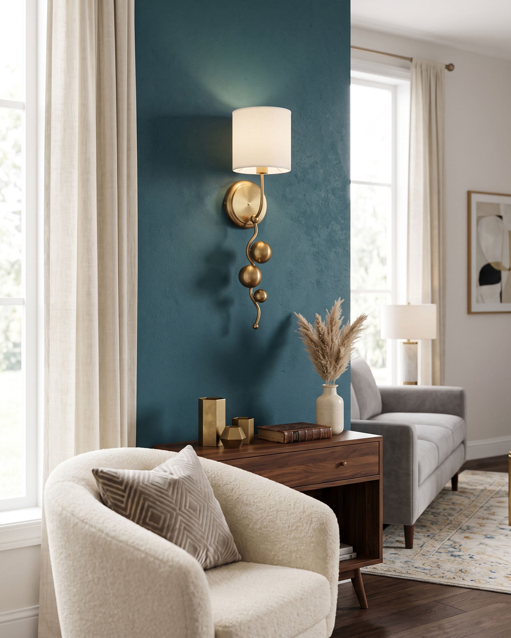 Ansel Cascading Sphere Wall Sconce