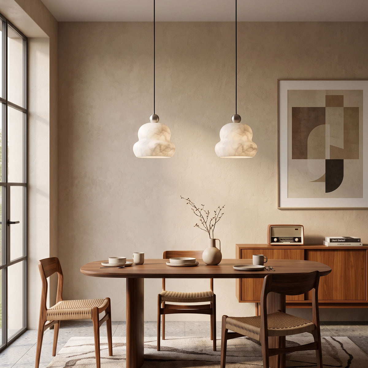 Anzu Alabaster Pendant Lamp