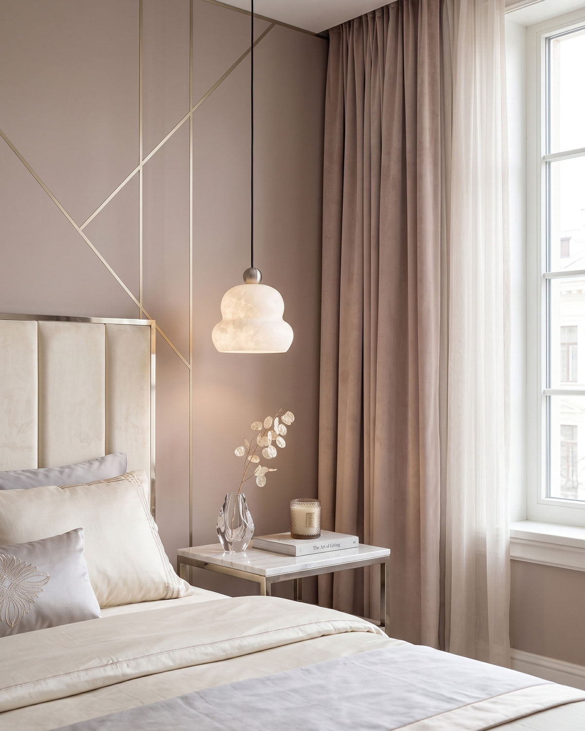 Anzu Alabaster Pendant Lamp