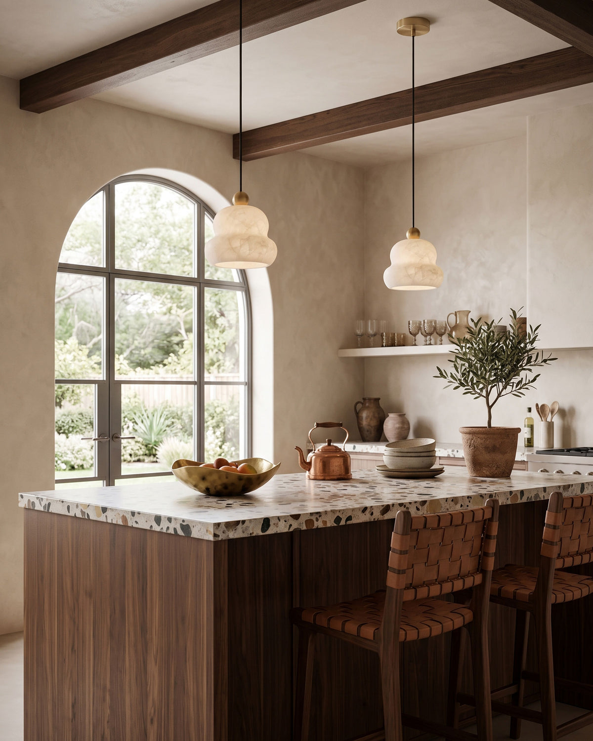 Anzu Alabaster Pendant Lamp
