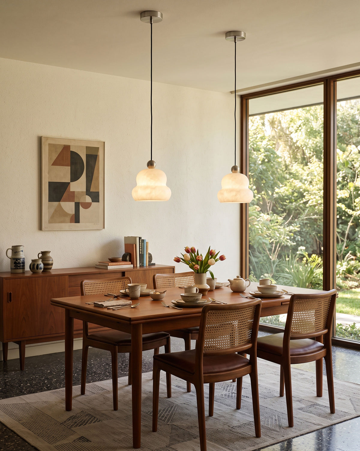 Anzu Alabaster Pendant Lamp