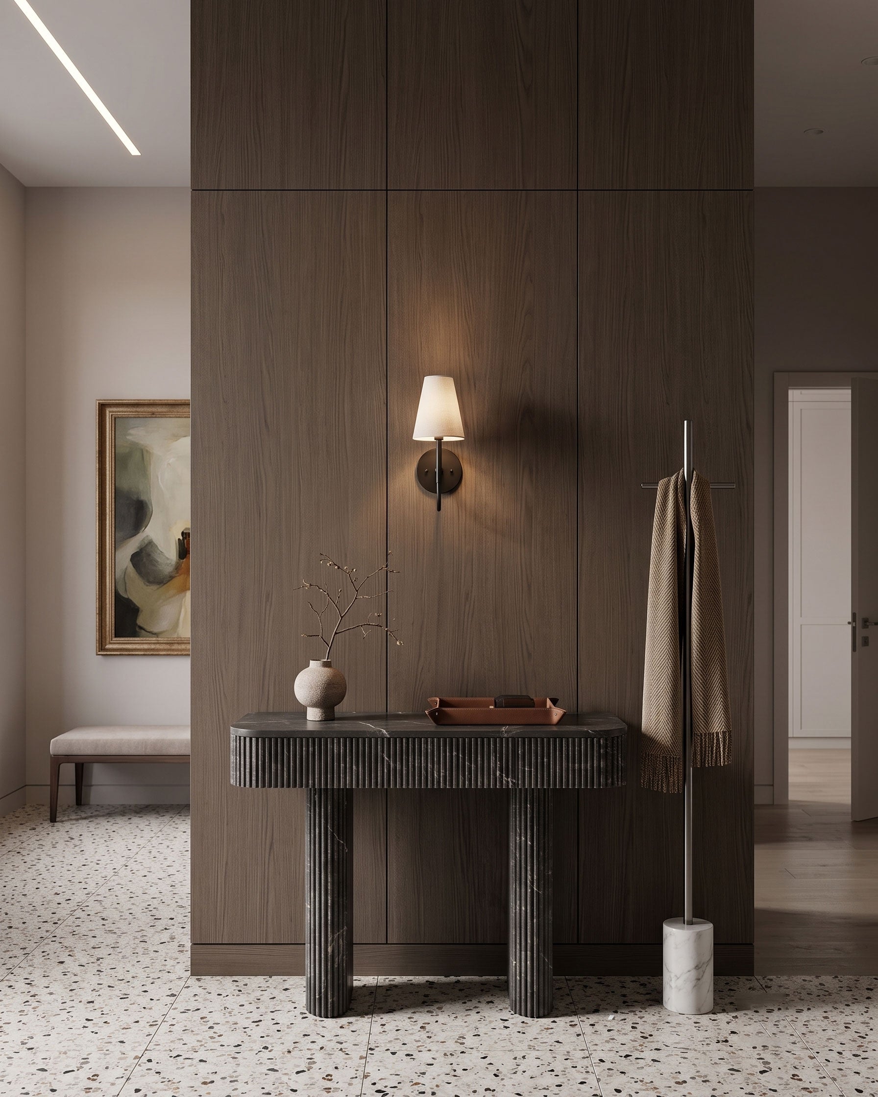 Audra Modern Curved Wall Sconce
