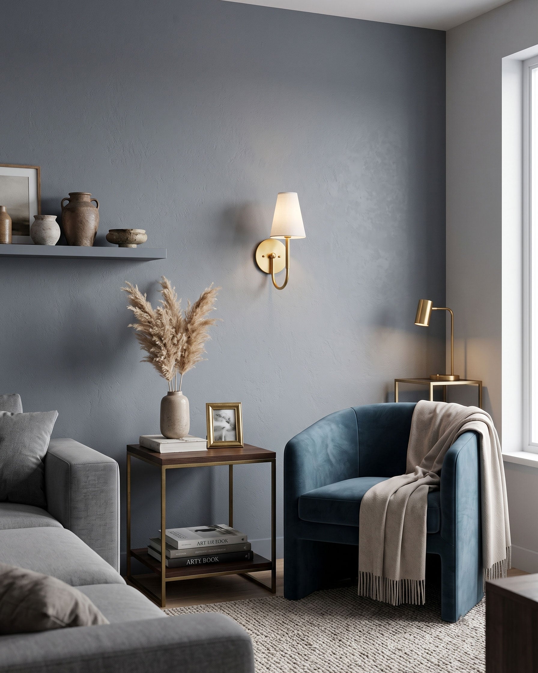 Audra Modern Curved Wall Sconce