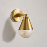 Brass & White Spanish alabaster