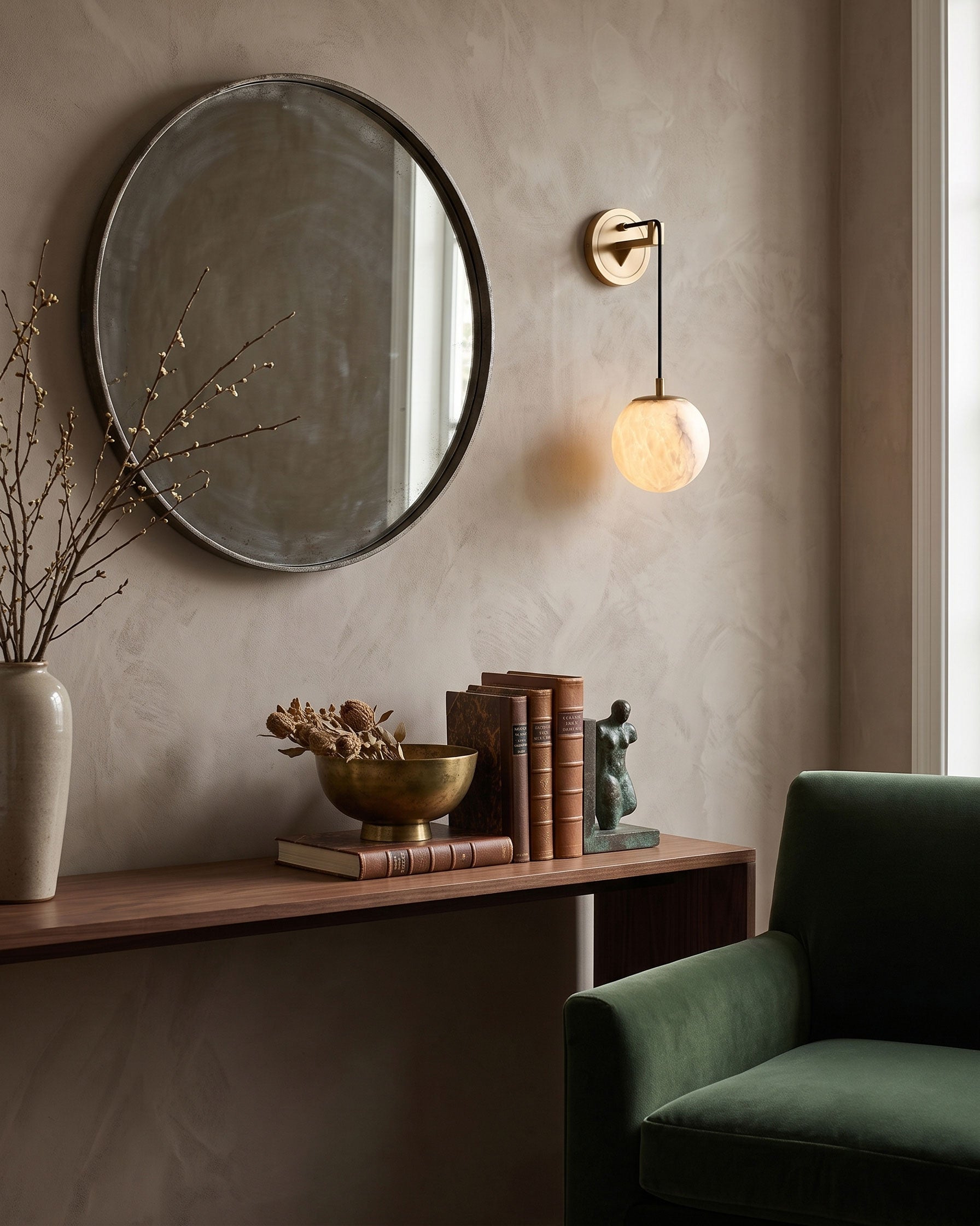Balthazar Natural Alabaster Wall Sconce