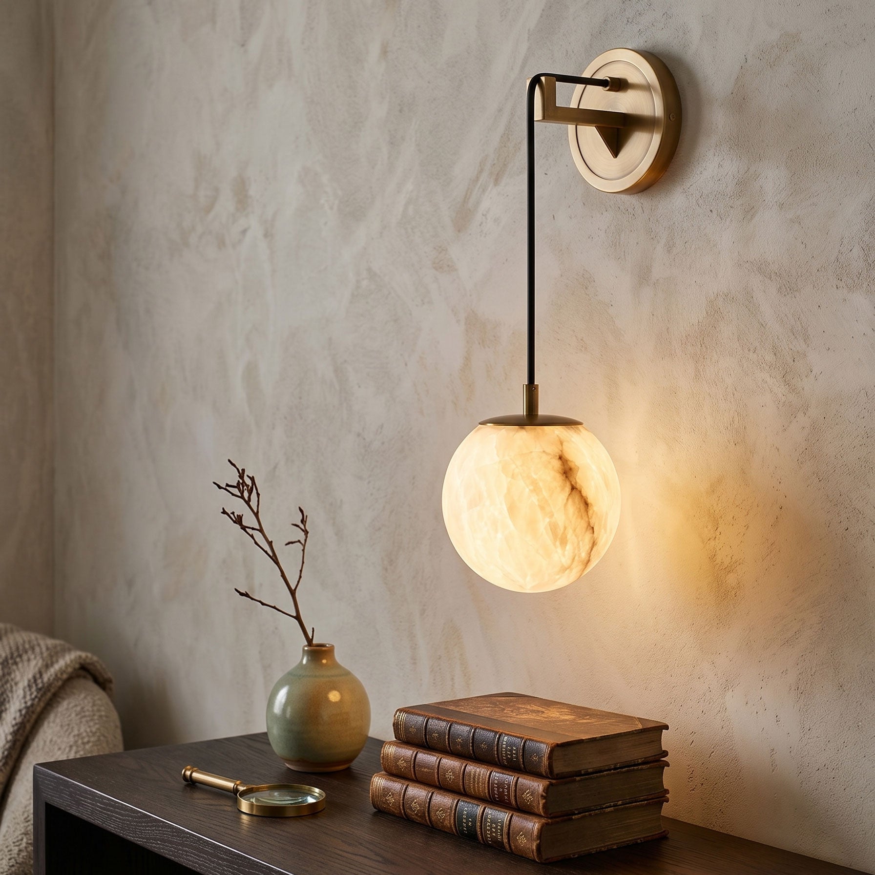 Balthazar Natural Alabaster Wall Sconce