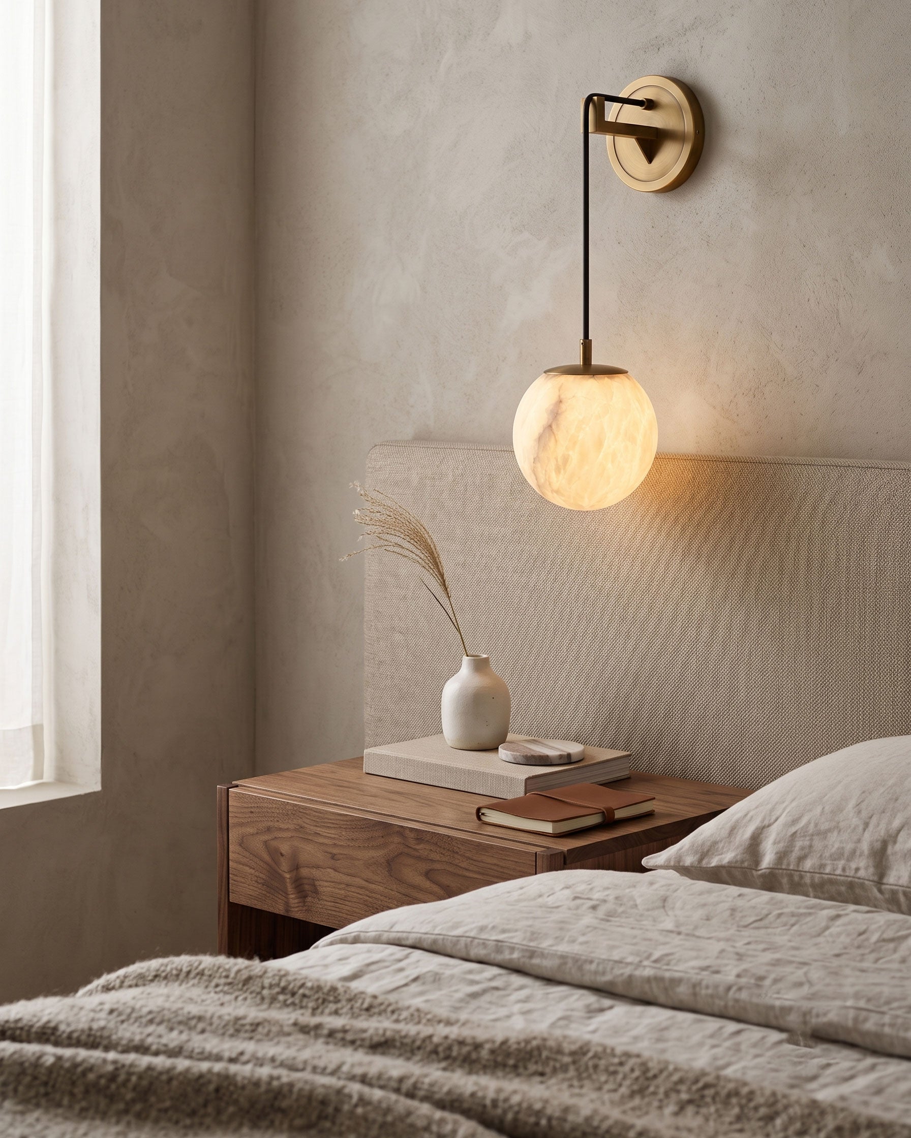 Balthazar Natural Alabaster Wall Sconce