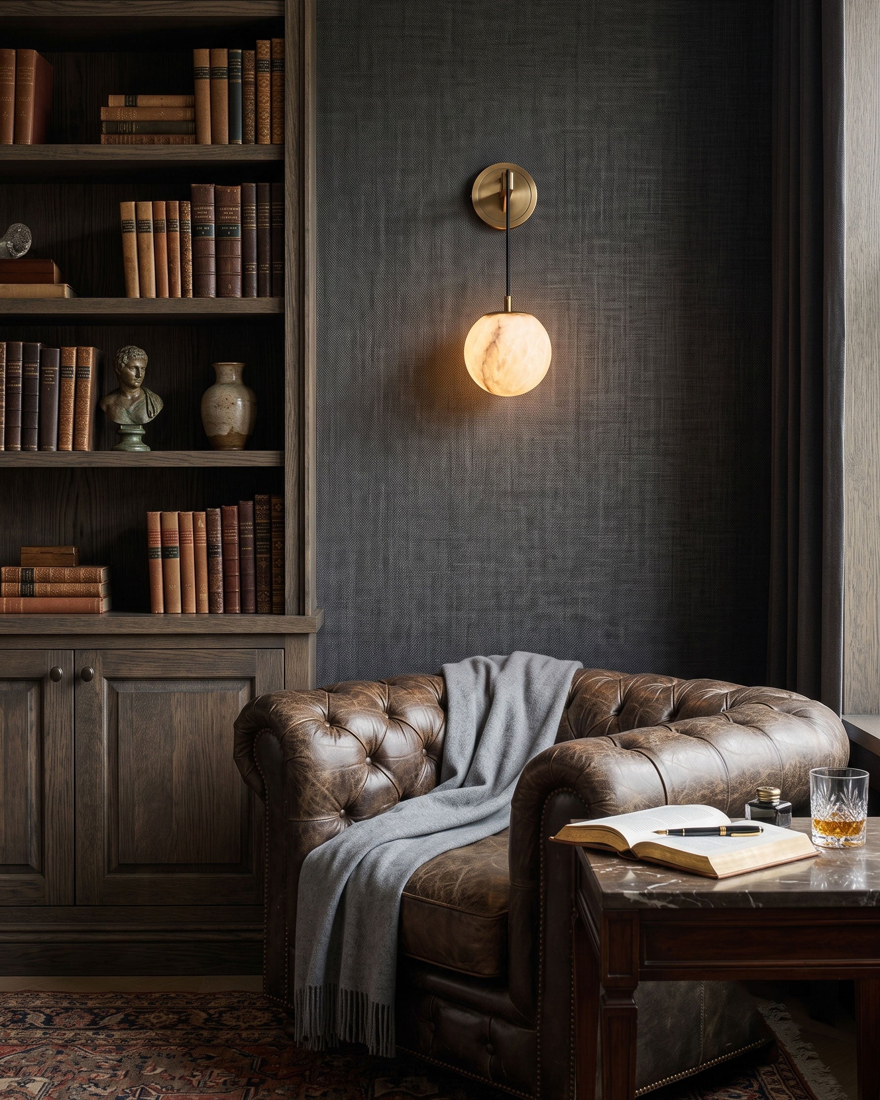 Balthazar Natural Alabaster Wall Sconce