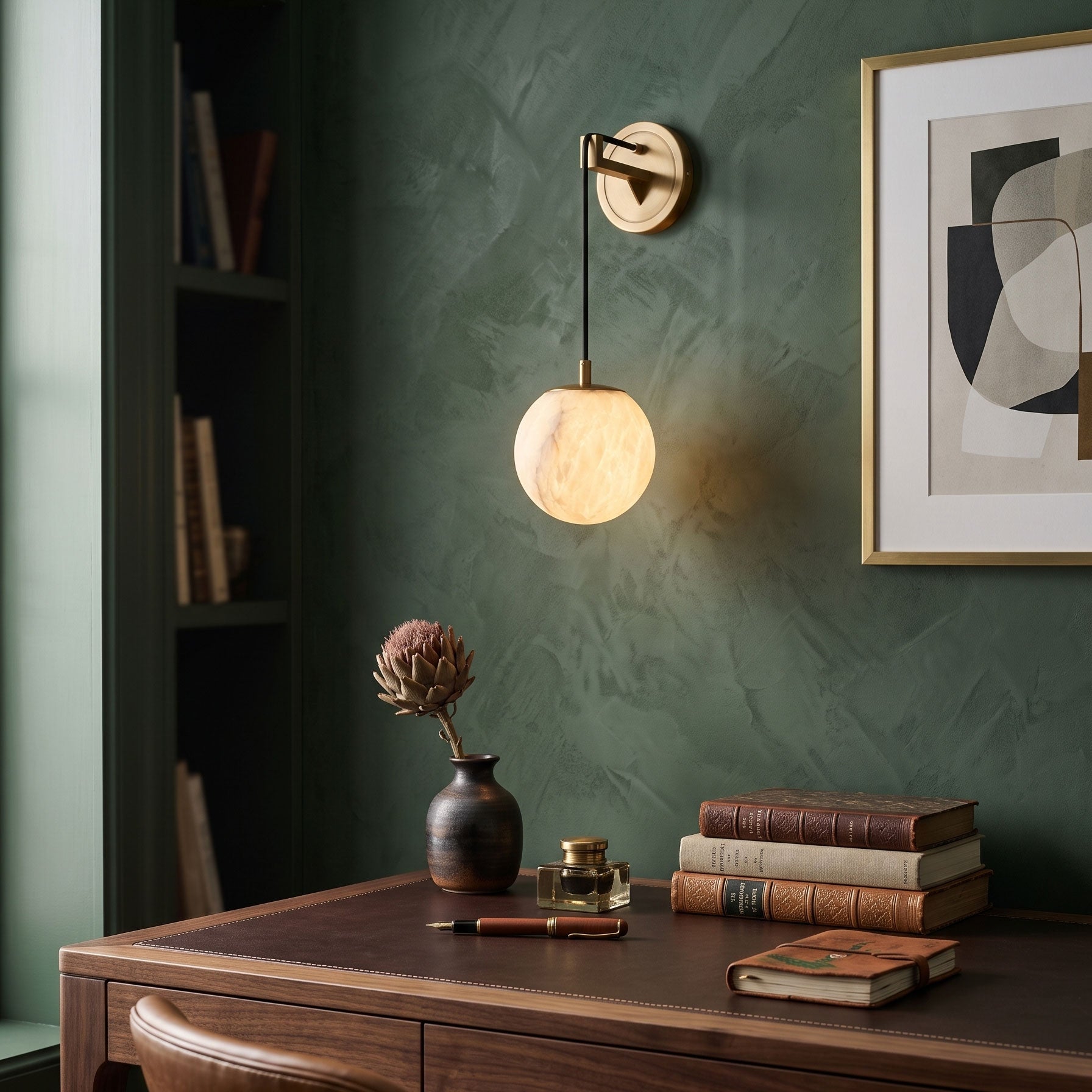 Balthazar Natural Alabaster Wall Sconce