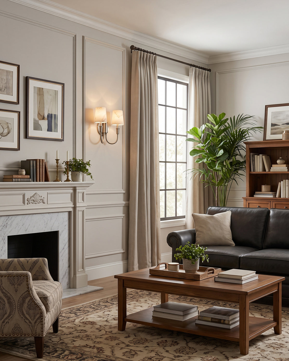 Aplique de Pared Doble de Alabastro Barden