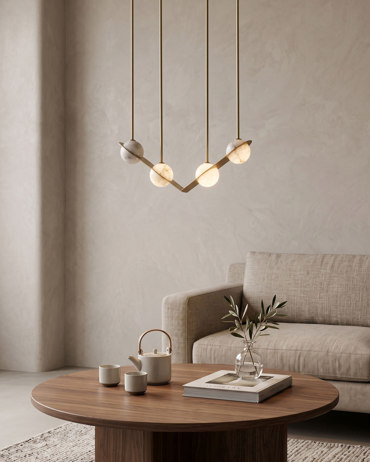 Barton Linear Sphere Pendant Light