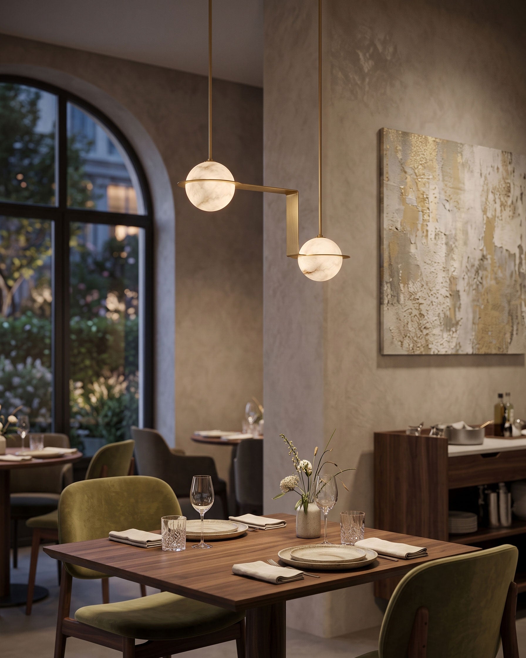 Barton Linear Sphere Pendant Light