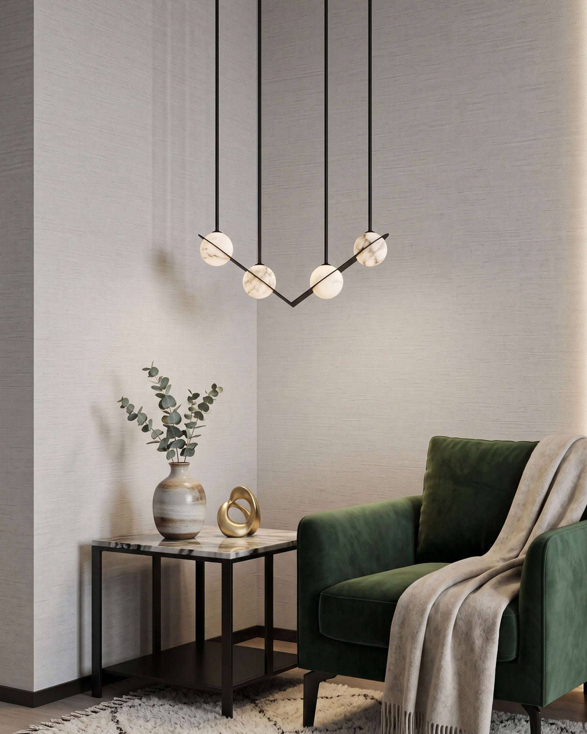 Barton Linear Sphere Pendant Light