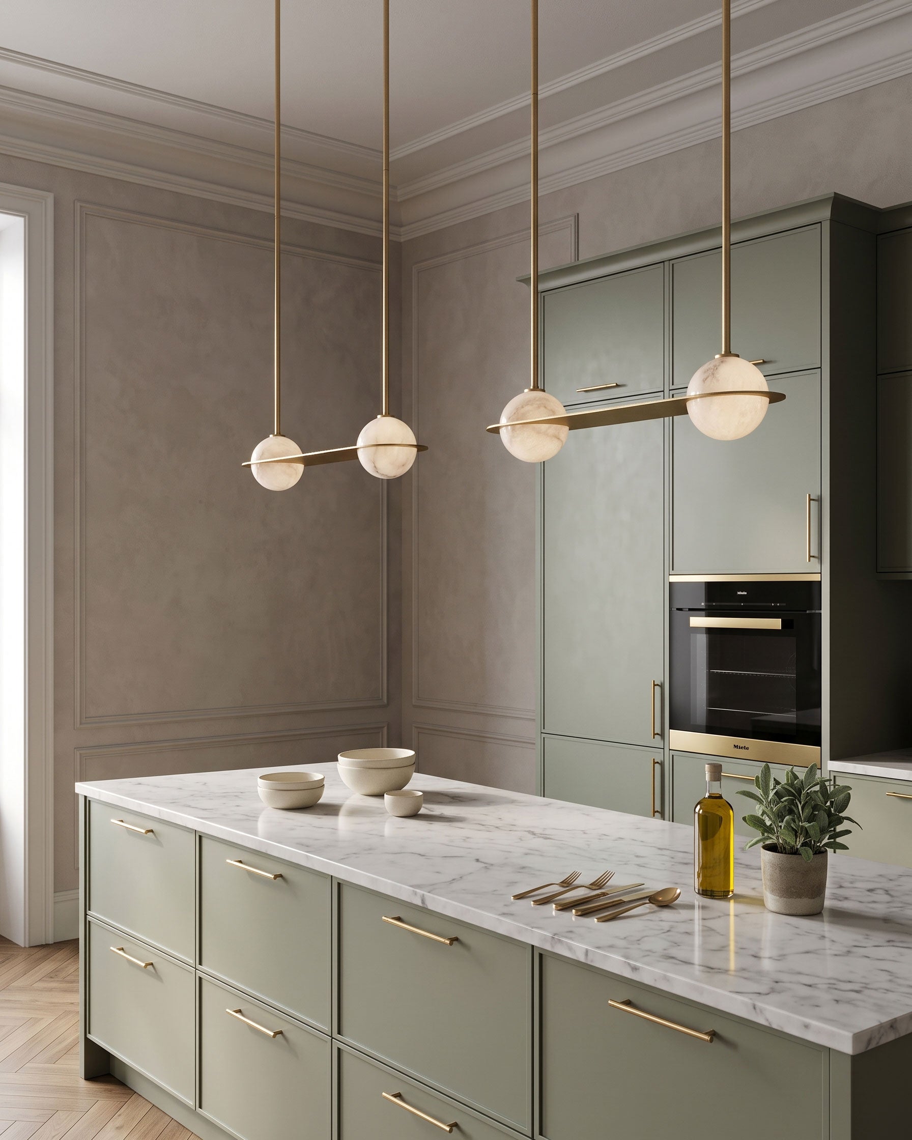 Barton Linear Sphere Pendant Light