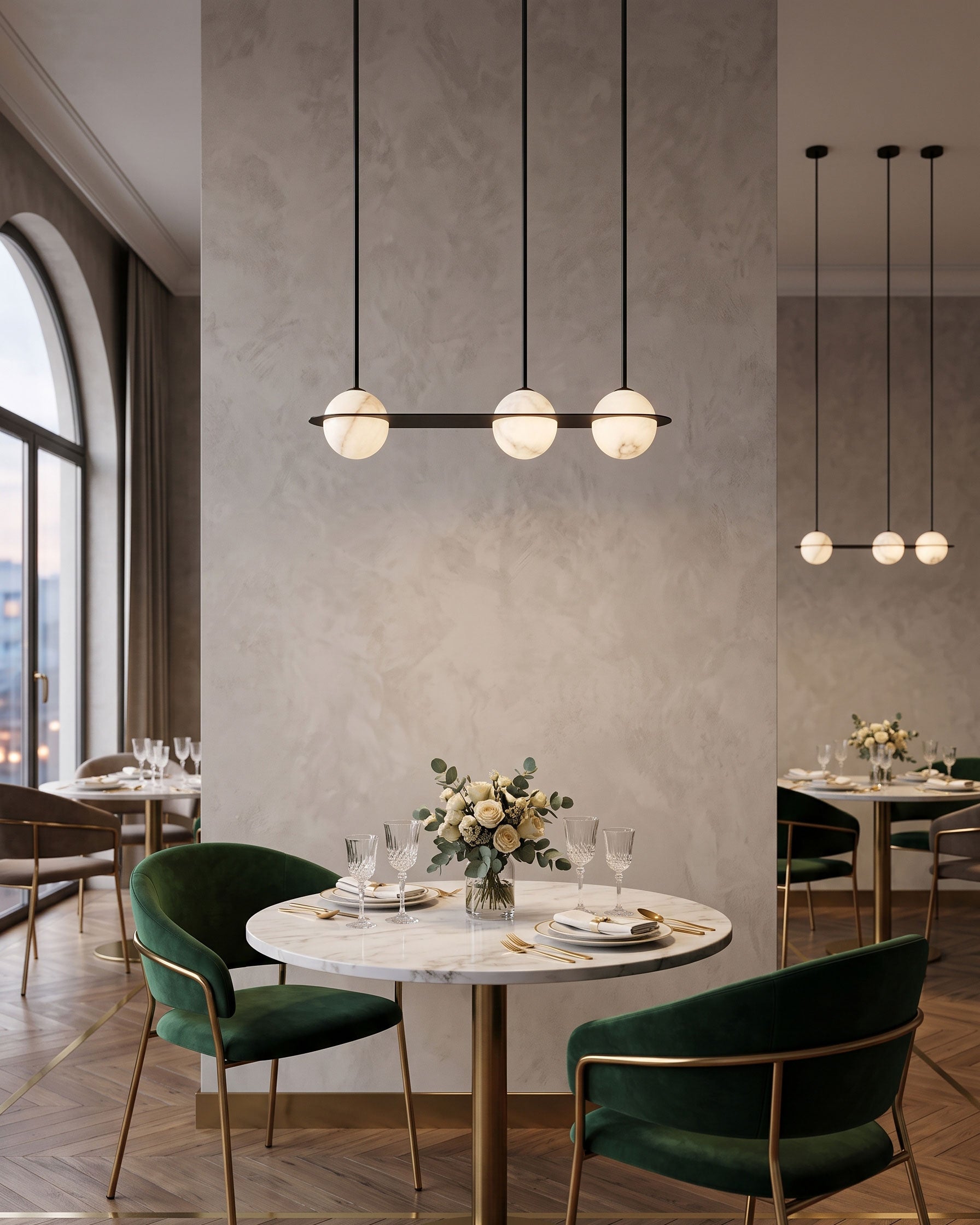 Barton Linear Sphere Pendant Light