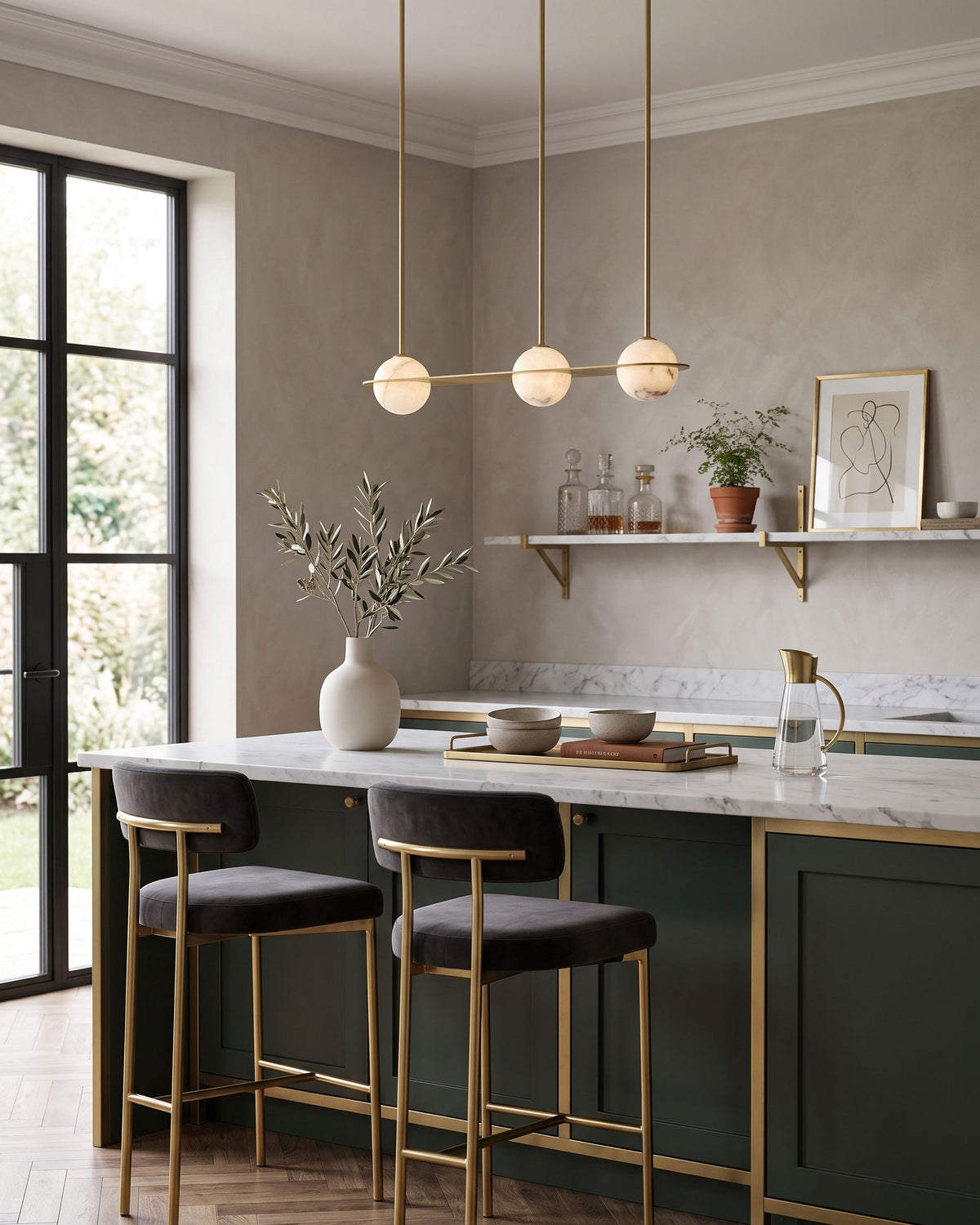 Barton Linear Sphere Pendant Light
