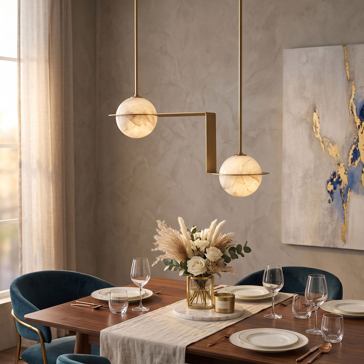 Barton Linear Sphere Pendant Light