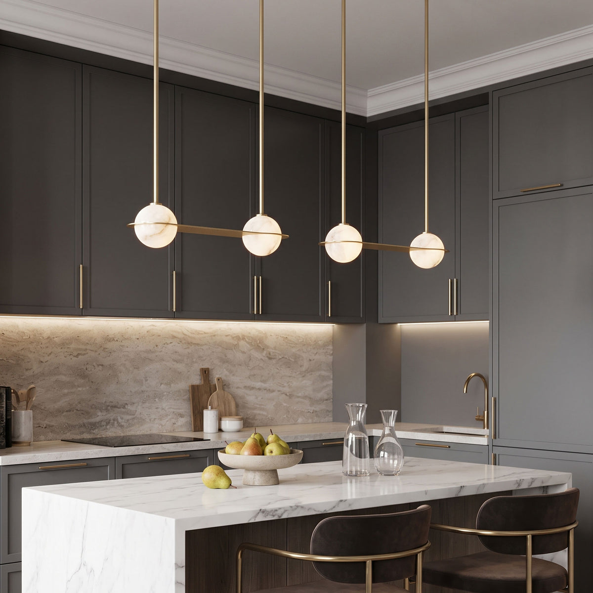 Barton Linear Sphere Pendant Light