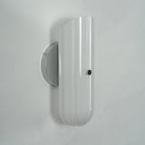 ∅ 5.1″ x H 11.8″ Satin Nickel & White