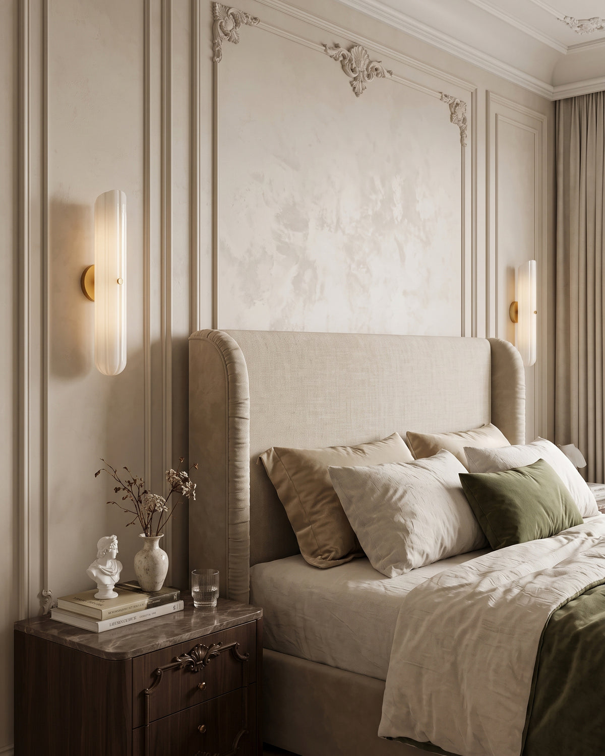 Bastien Milk Glass Wall Sconce
