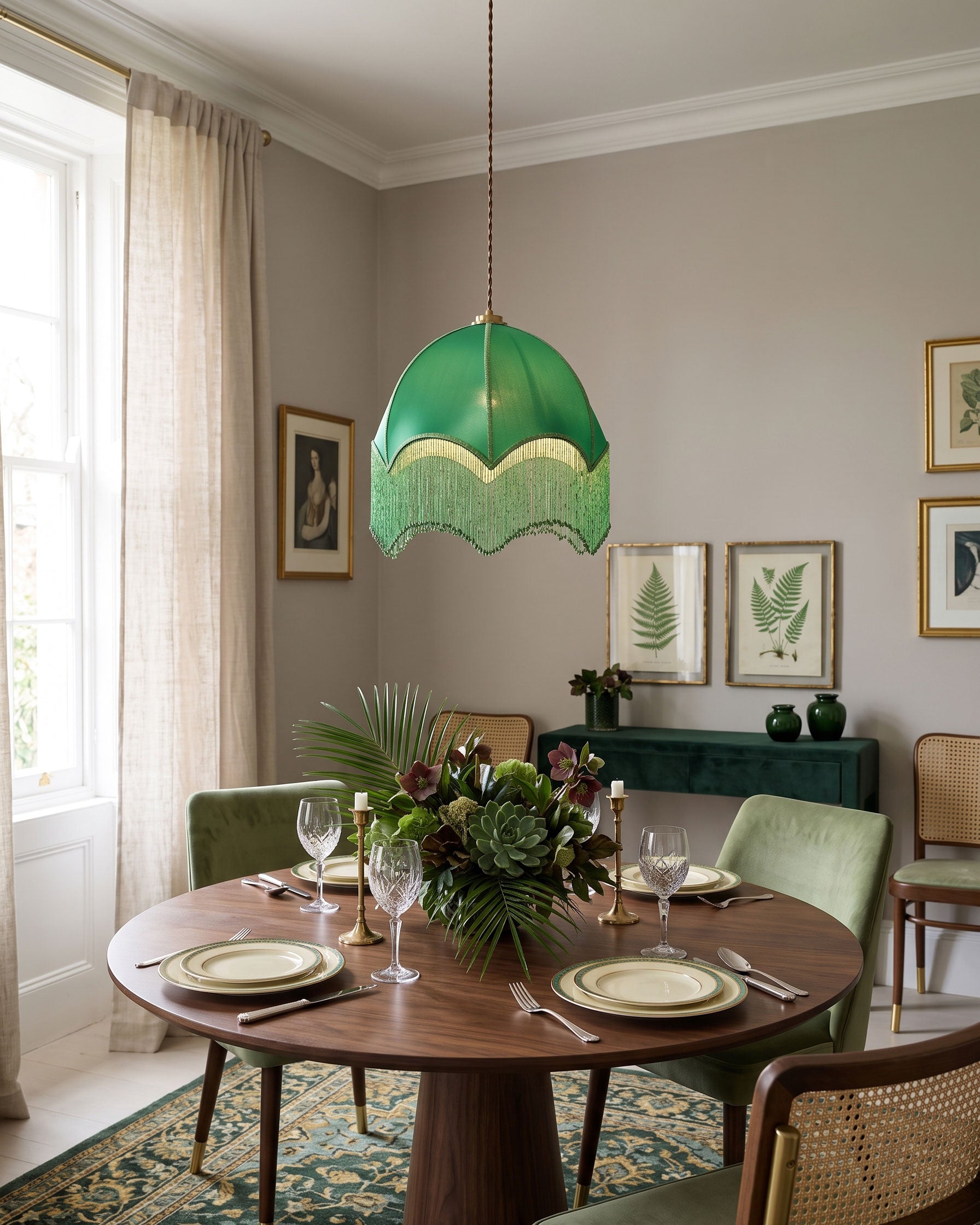 Beatrix Fringed Pendant Light