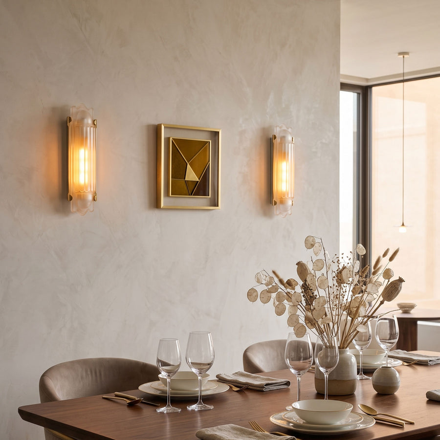 Benedict Ribbed Wall Sconce – detail 2