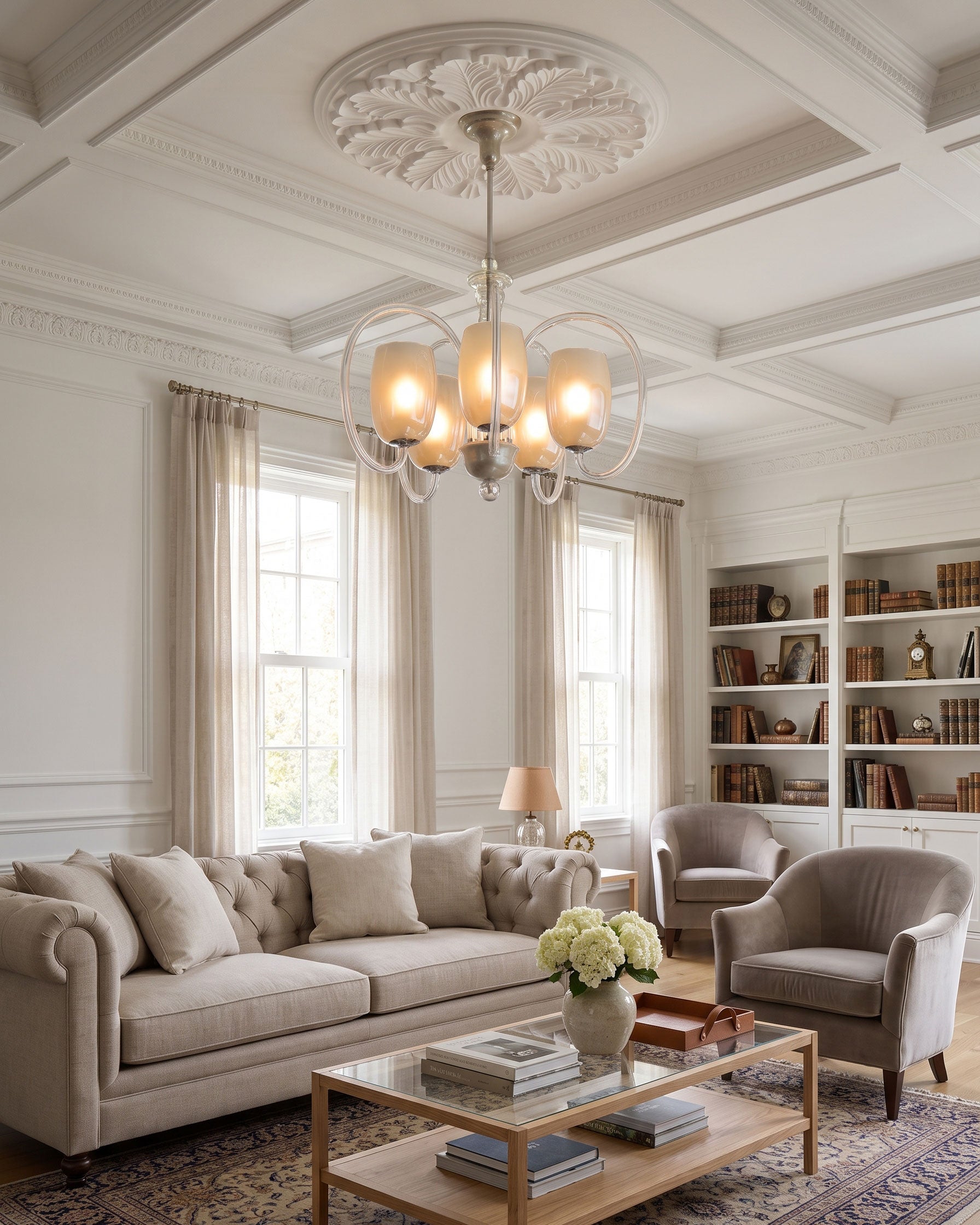 Benoit Mid-Century Chandelier