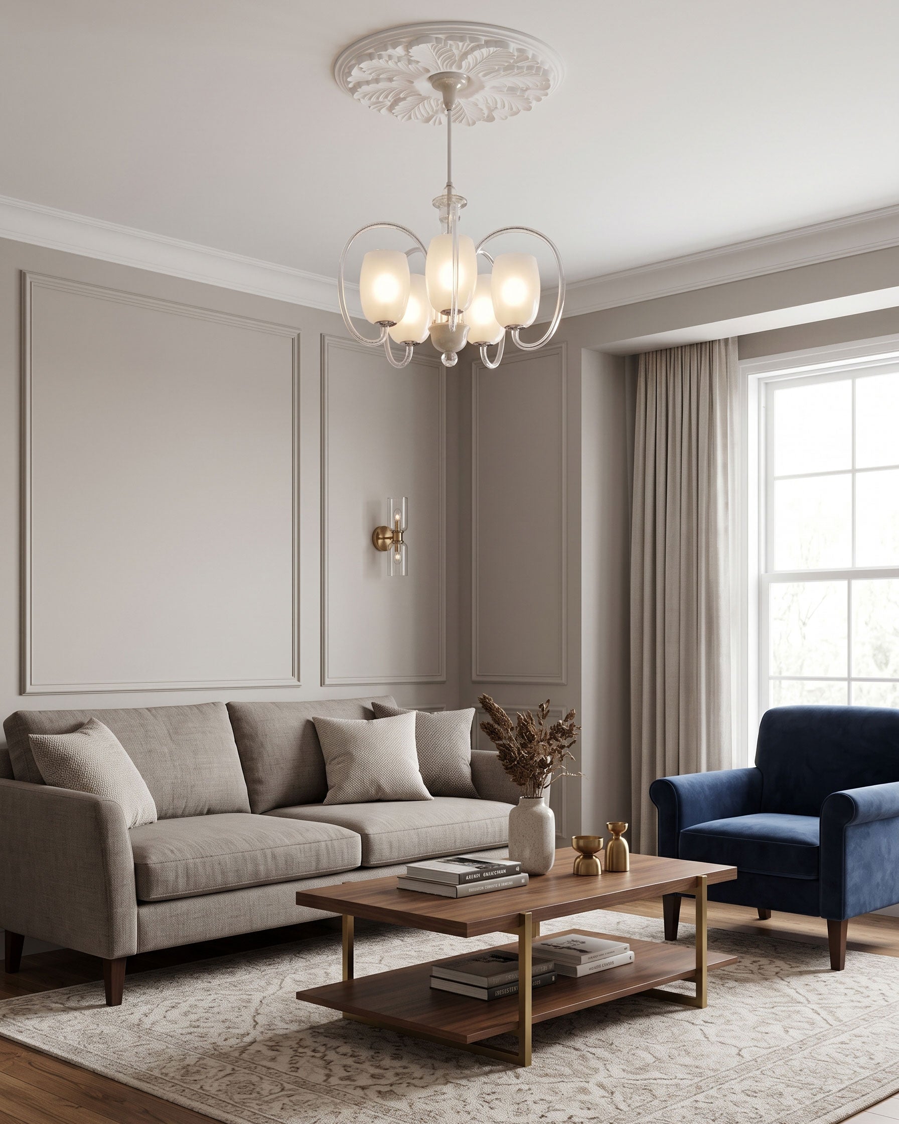 Benoit Mid-Century Chandelier